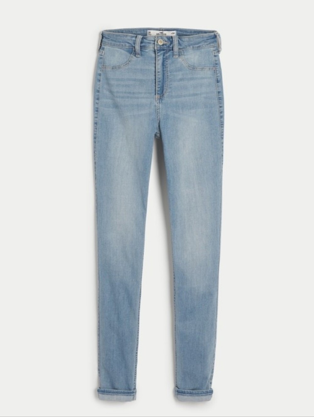 Hollister High-Rise Light Wash Jean Leggings In Size 2/4